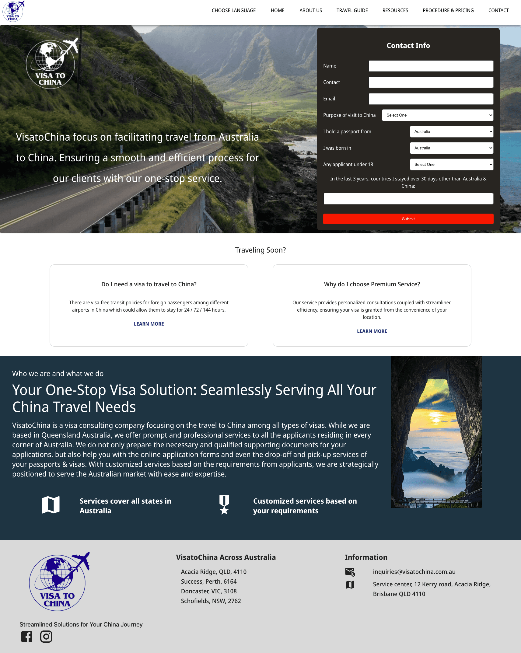 Visa Portal screenshot 2